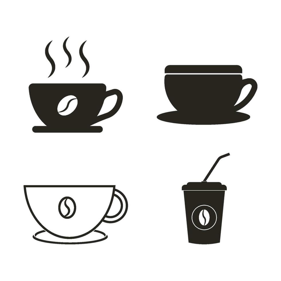 Coffee cup icon vector