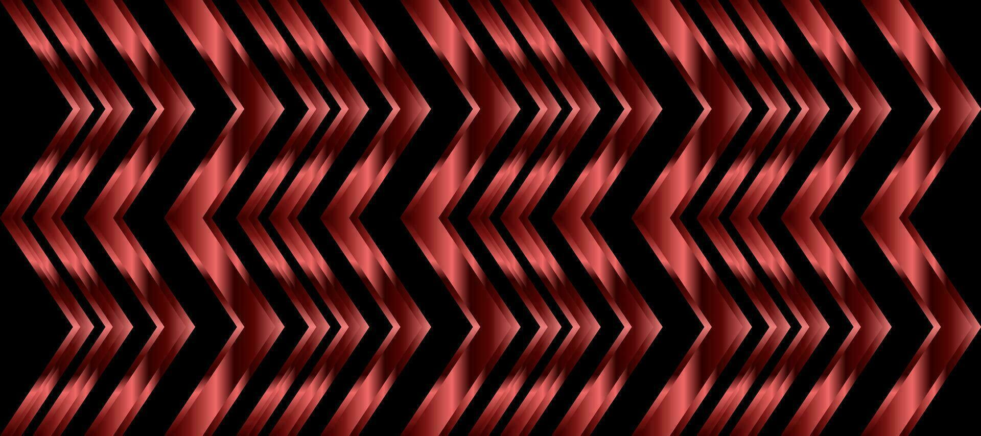 Abstract Shining Red Copper Zigzag Black background Wallpaper vector