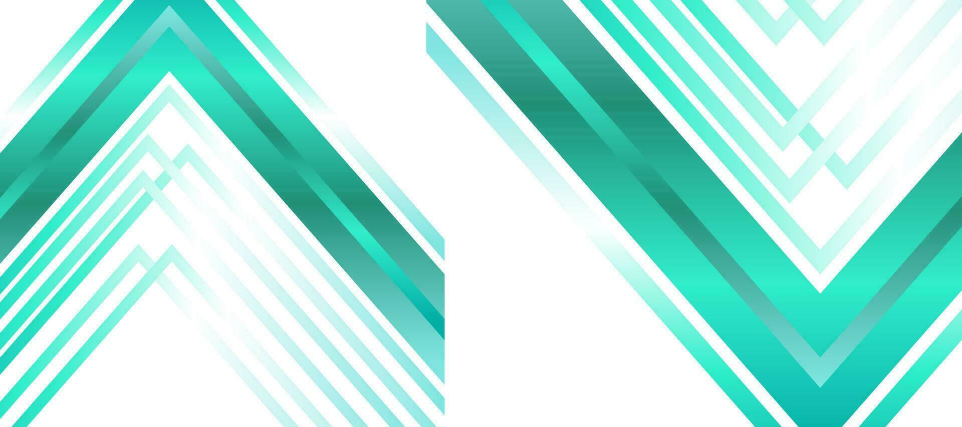 Futuristic Green Arrows gradient background Wallpaper vector