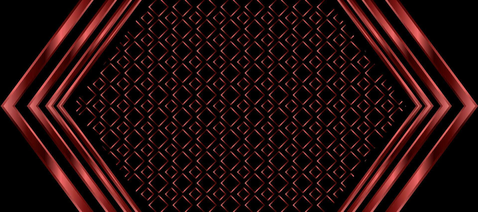 Abstract Arrow Red Copper Squares Seamless background Wallpaper vector