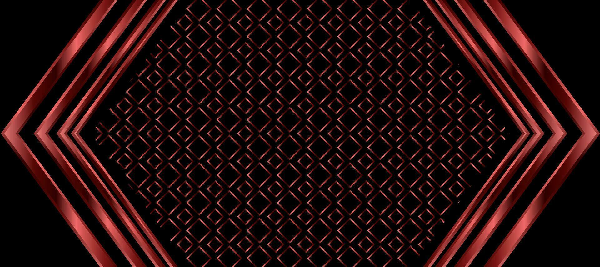 Abstract Arrow Red Copper Squares Seamless background Wallpaper vector