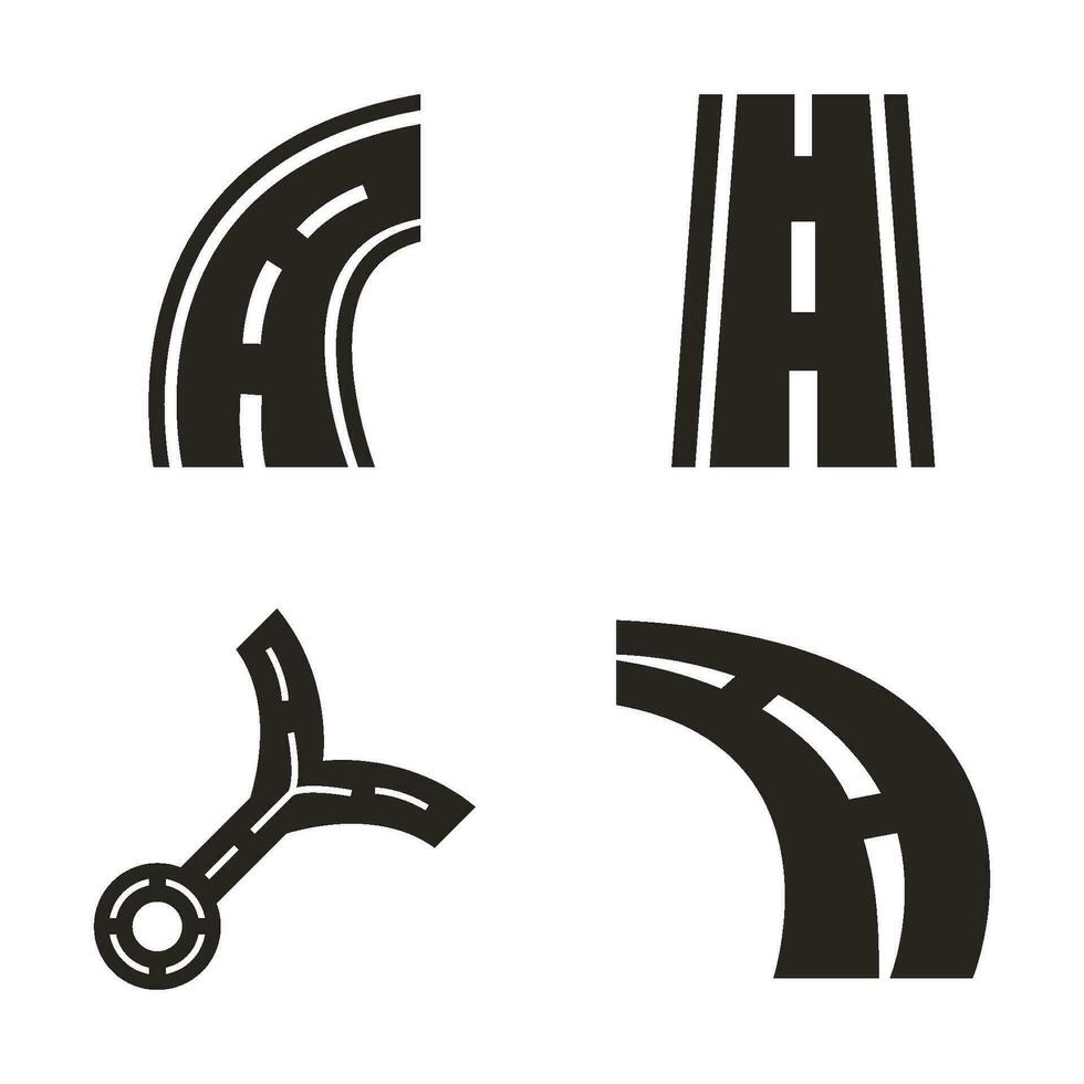 vector de icono de carretera