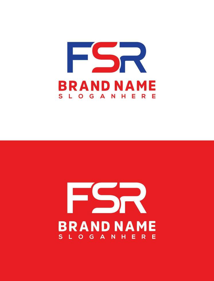 inicial letra fsr logo diseño plantilla, gráfico alfabeto símbolo para corporativo negocio identidad vector