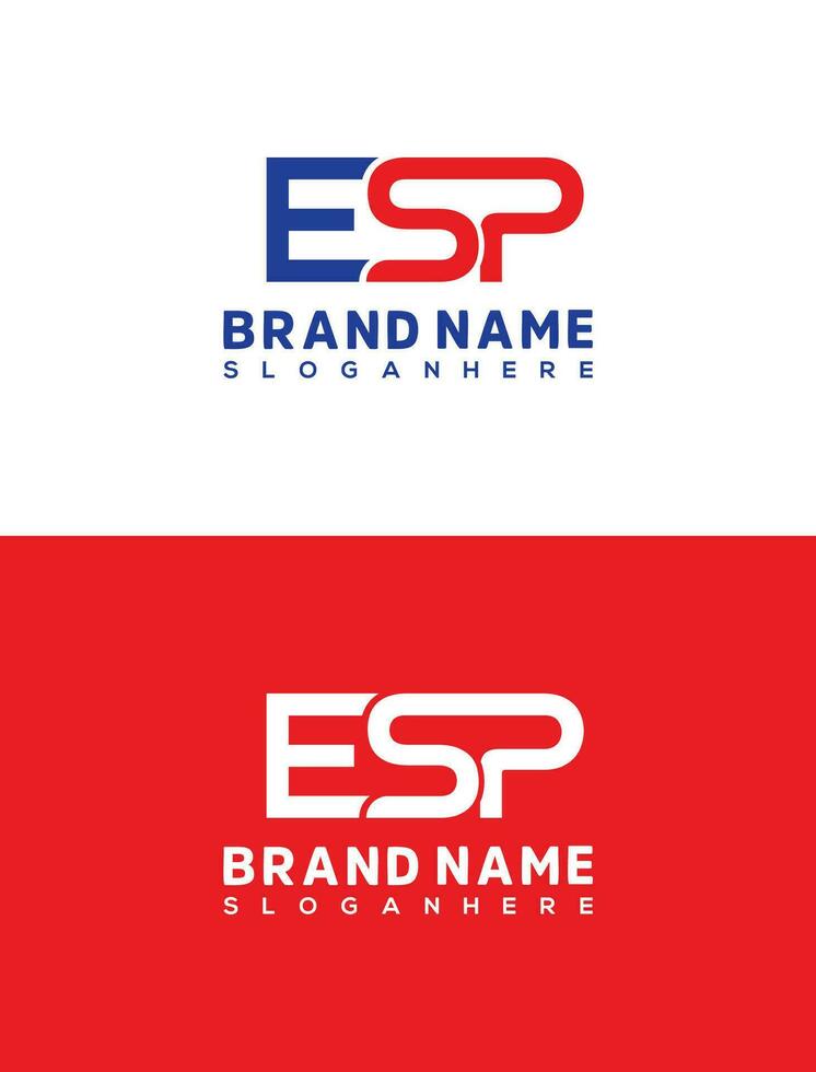 ESP Letter Logo Design Template, Creative Letter ES and P logo design vector