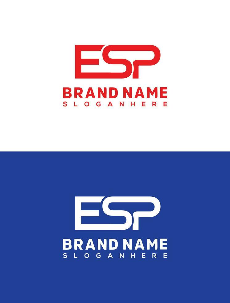 ESP letter logo design vector template. ESP letter logo design template