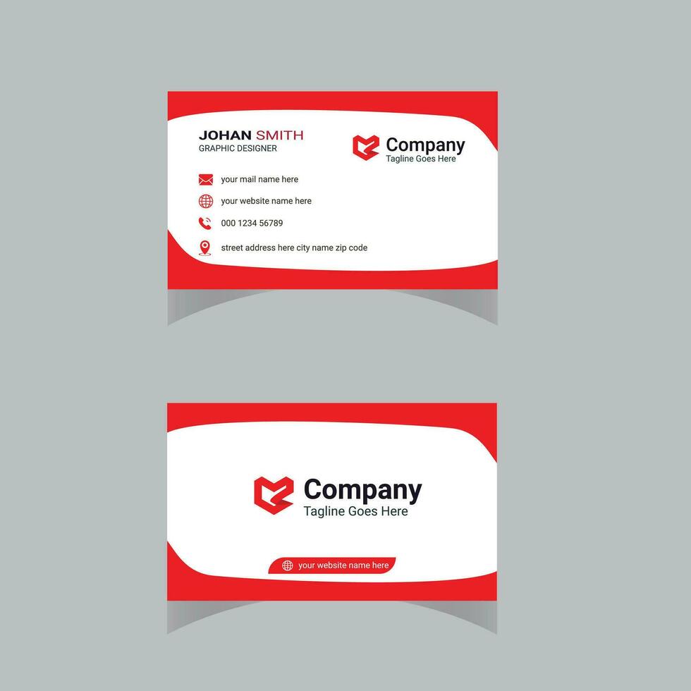 professional business card Design template vector