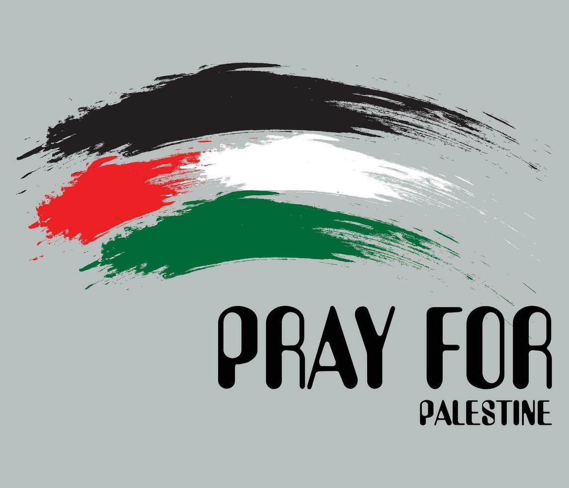 Pray for Palestine vector illustration Background. Free Palestine flag wallpaper, flyer, banner vector illustration