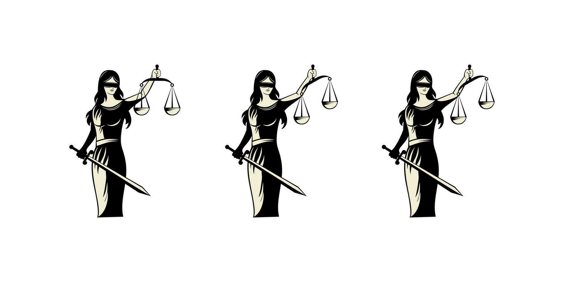 dama justicia ley diseño ilustración vector