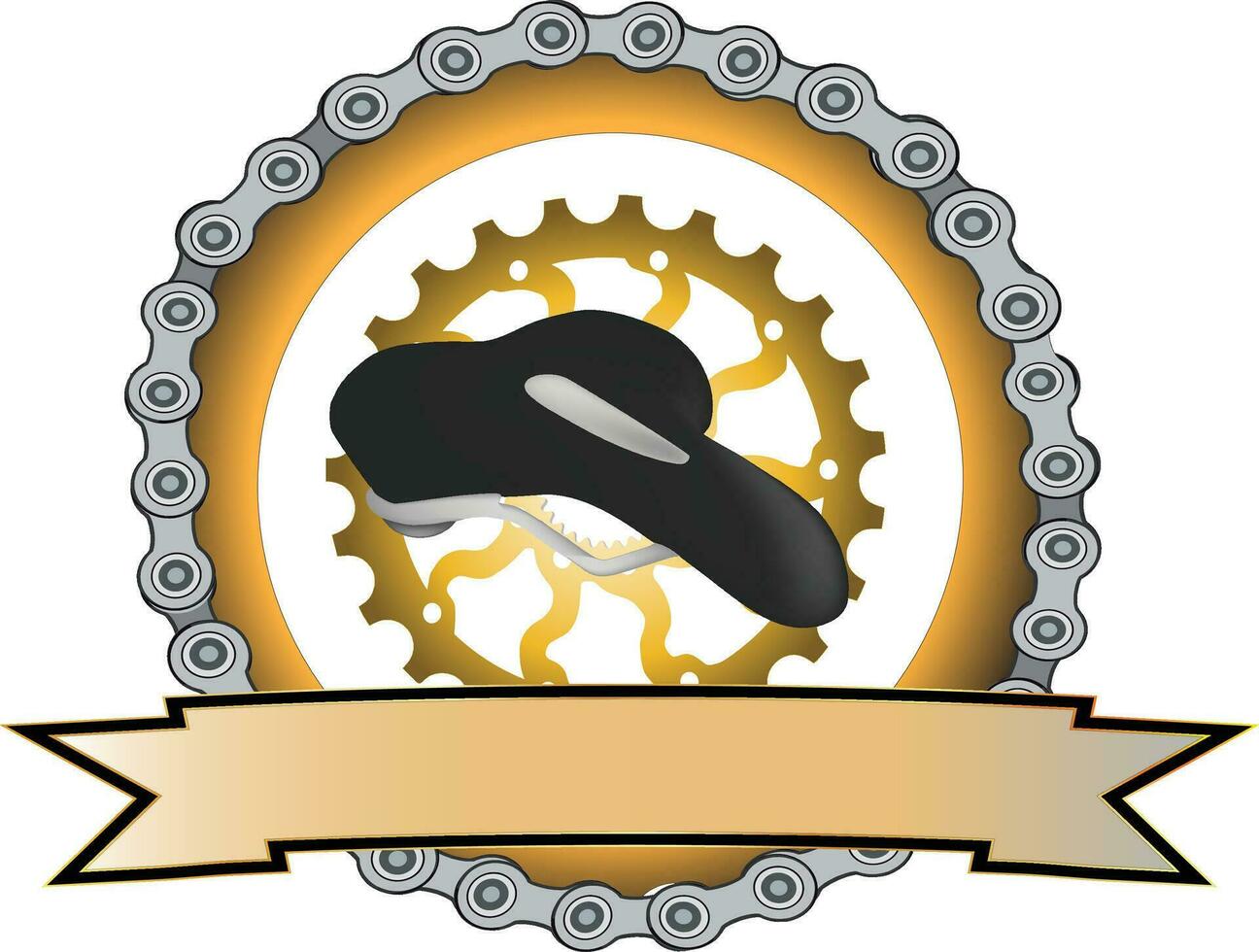 bicycle gear rim chain vector