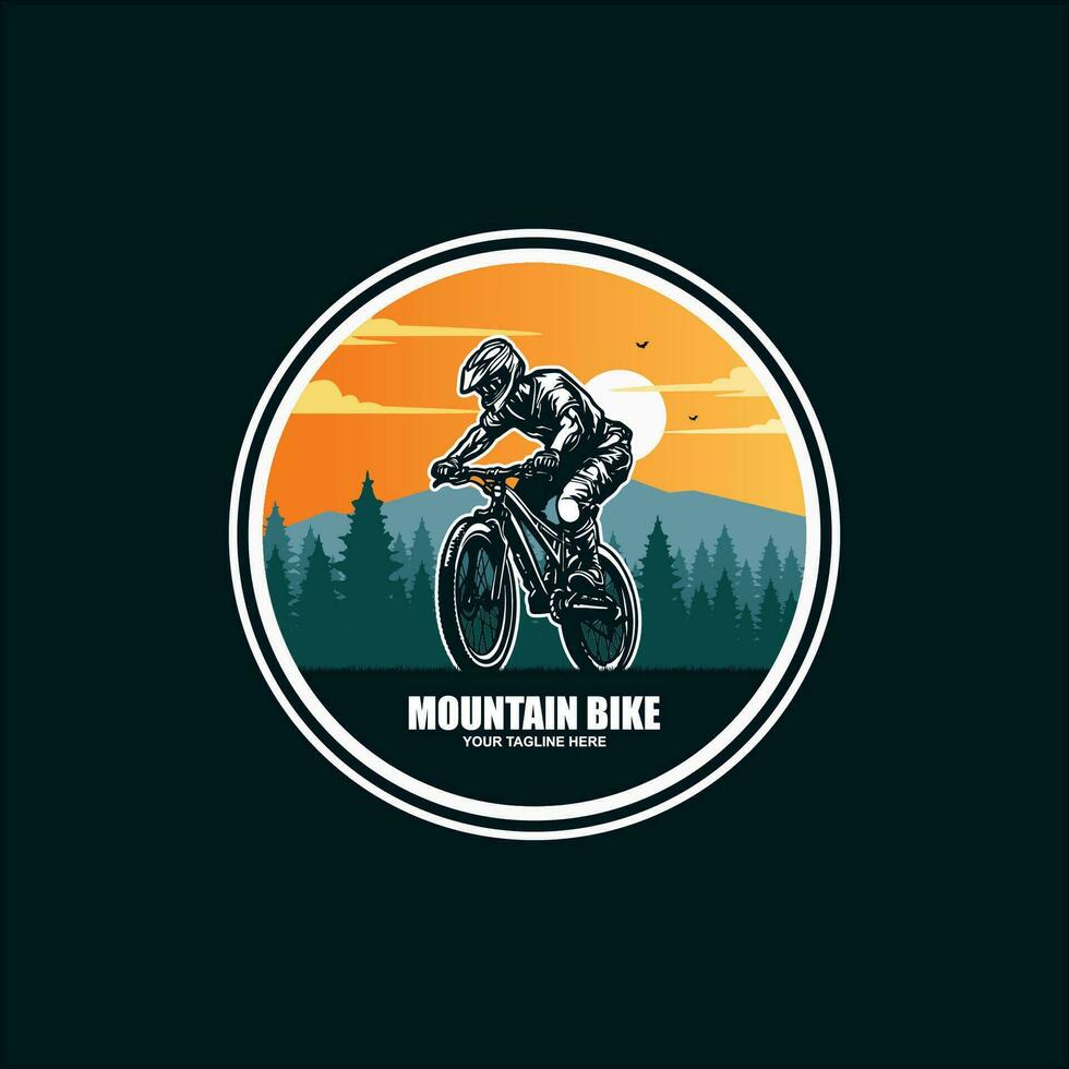 Adventure Bike Icon Logo Design Element vector