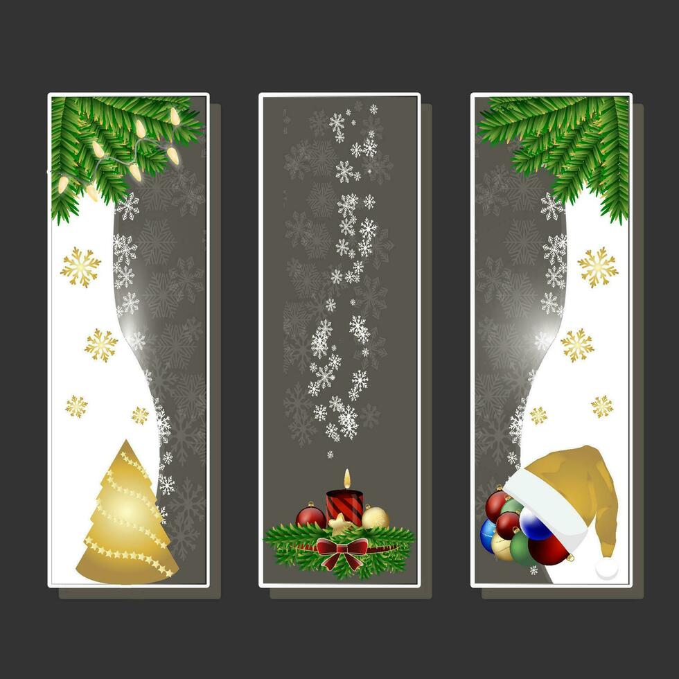 Beautiful illustration on theme of celebrating annual Christmas and New Year holiday vector