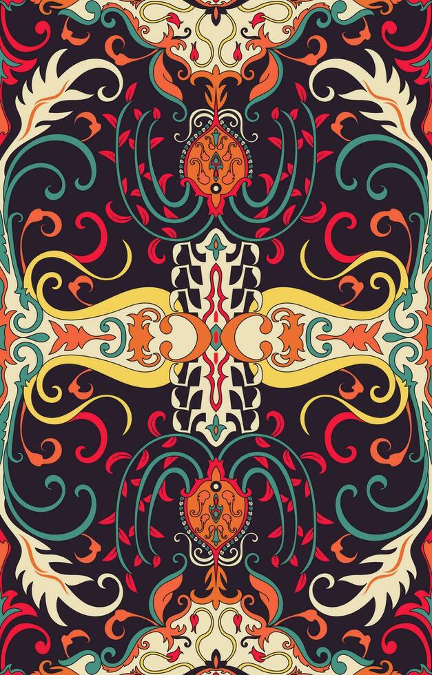 navajo pattern.Persian rug.Aztec tribal.seamless geometric pattern. Indigenous ethnic carpet. Ethnicity. Red carpet, the story of the fire war. vector