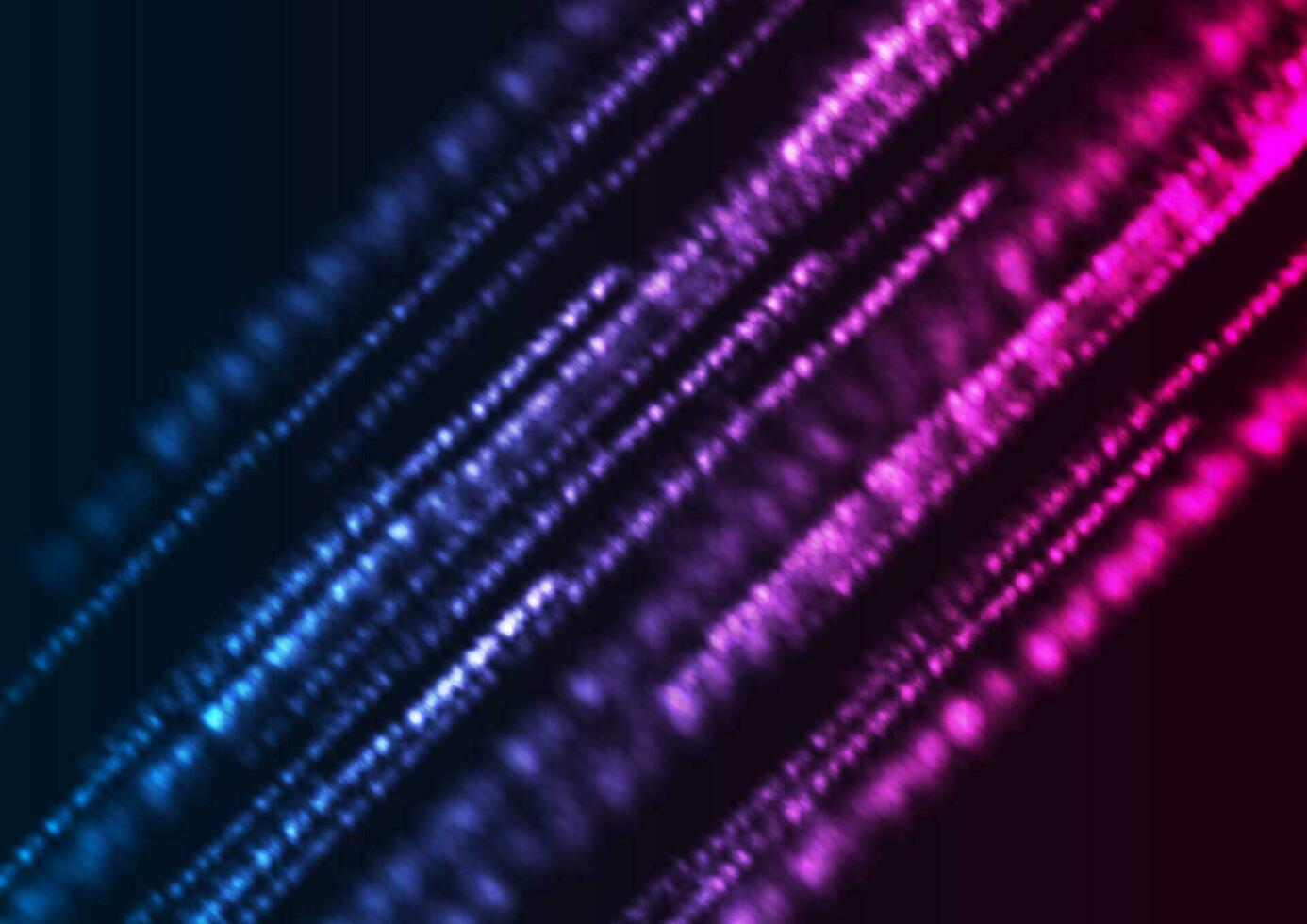 Blue purple glowing shiny neon bokeh background vector