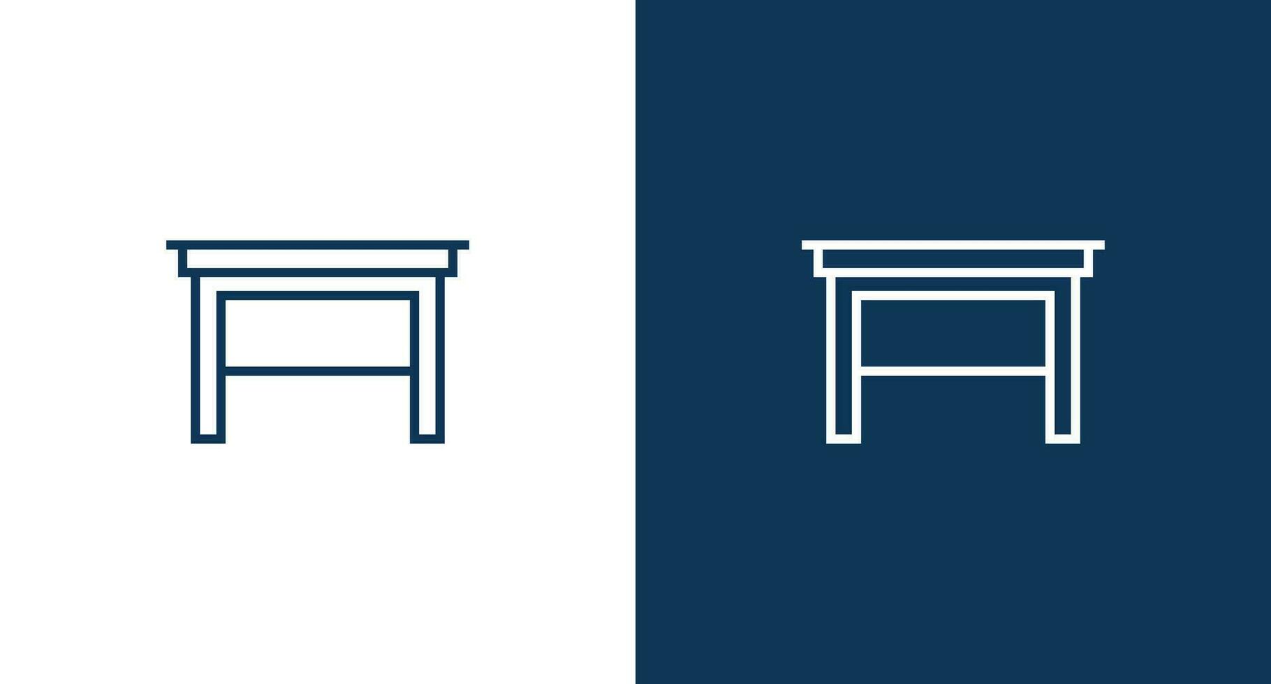 Table icon for web and mobile vector