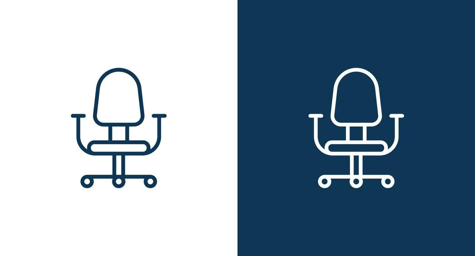 Office chair icon for web and mobile vector