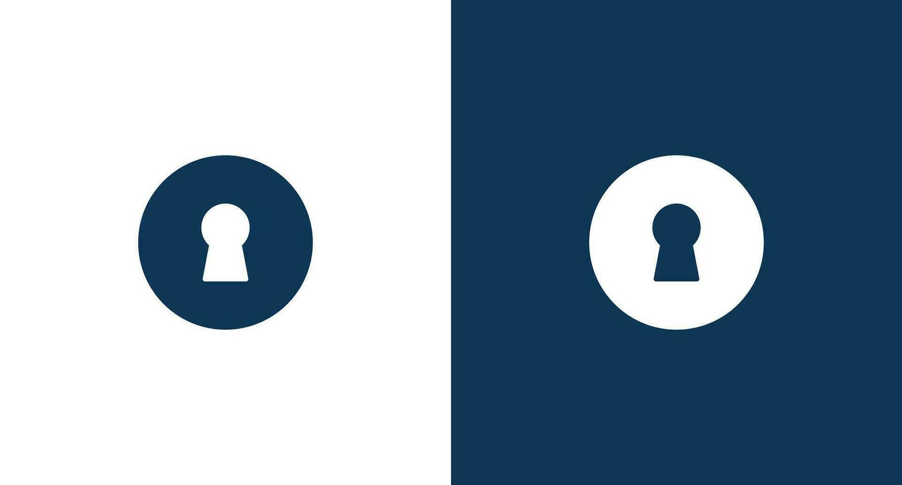 Keyhole icon for web and mobile vector