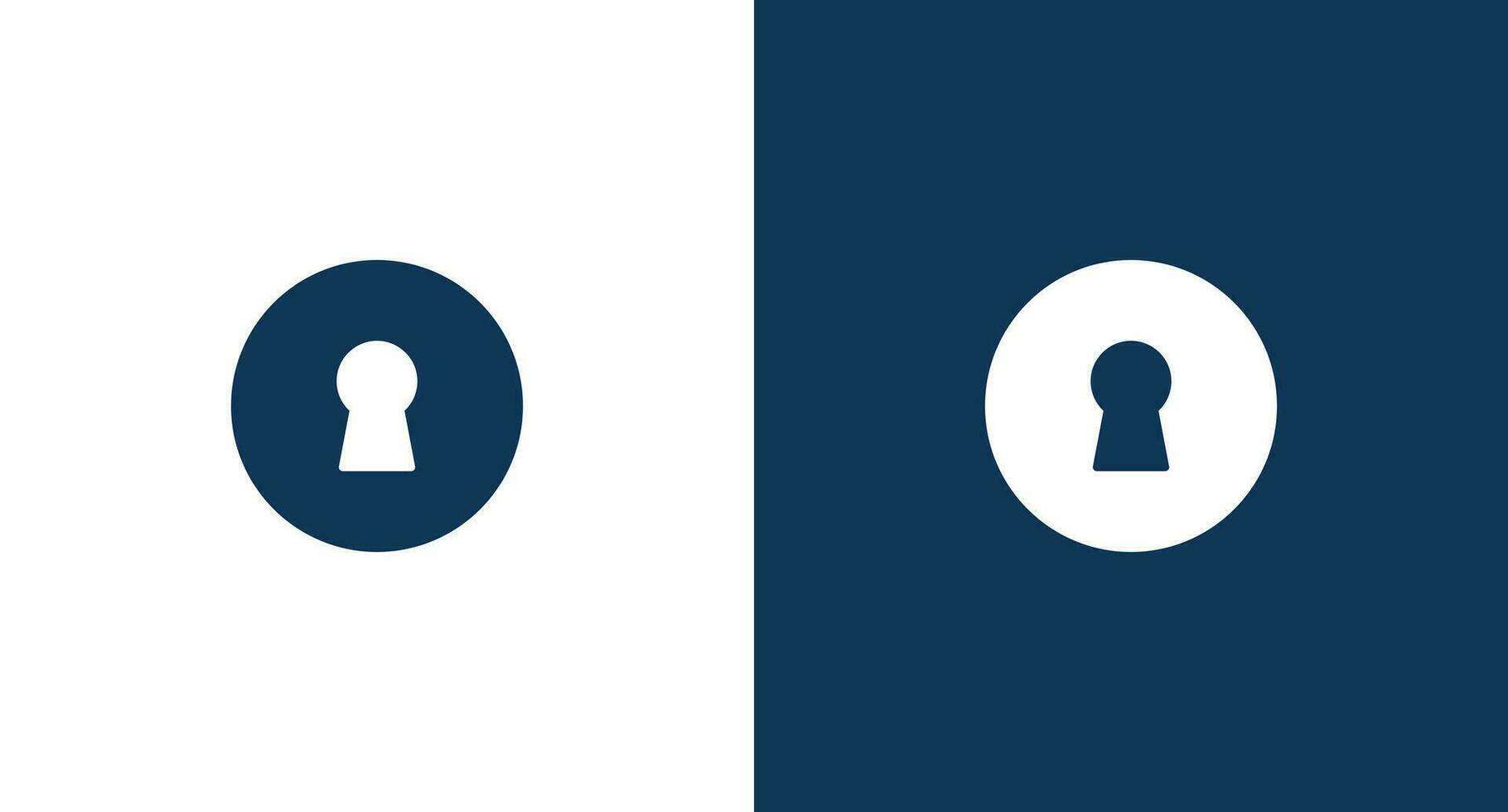 Keyhole icon for web and mobile vector