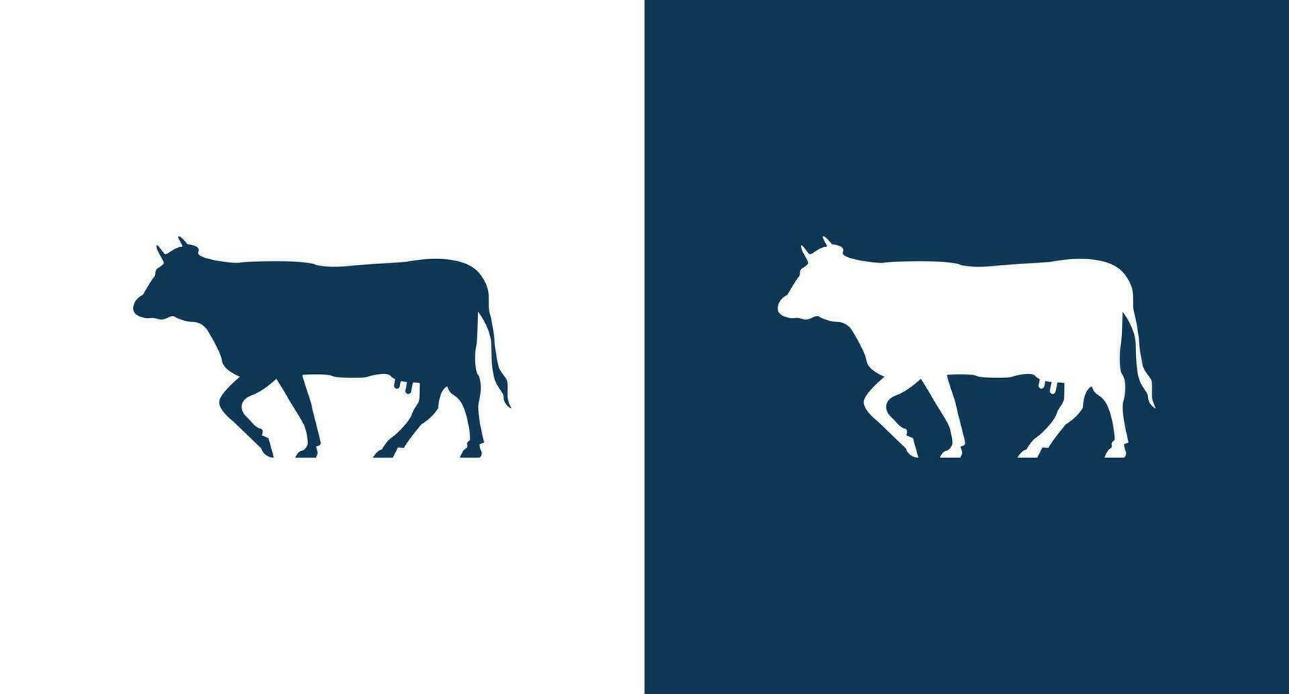 vaca icono para web y móvil vector