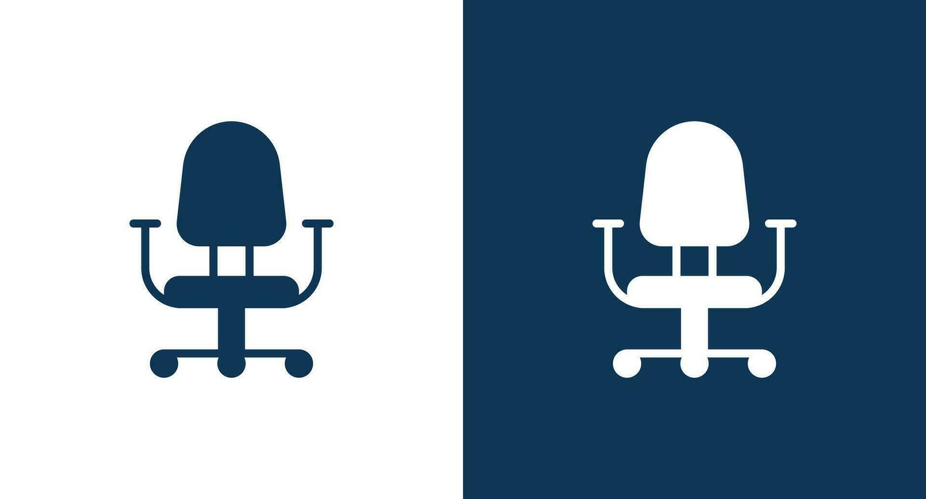 Office chair icon for web and mobile vector