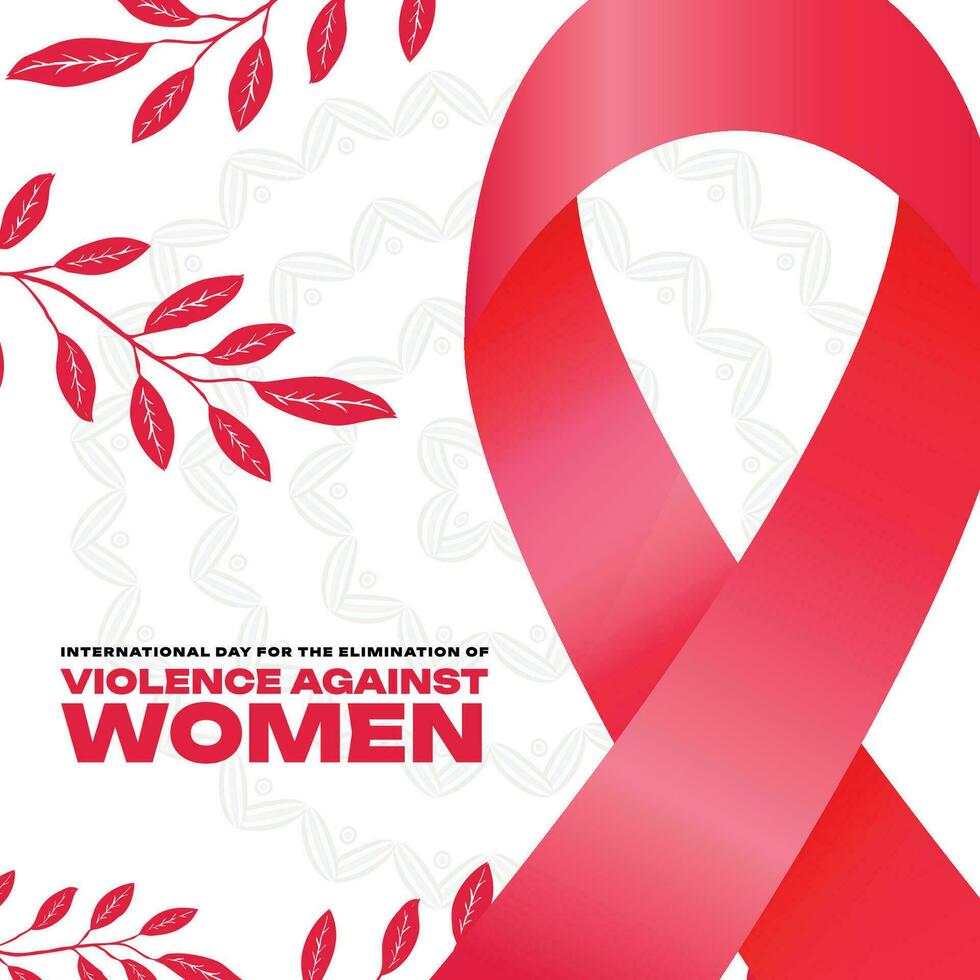International day for the elimination of violence against women Social Media Post Banner Template vector