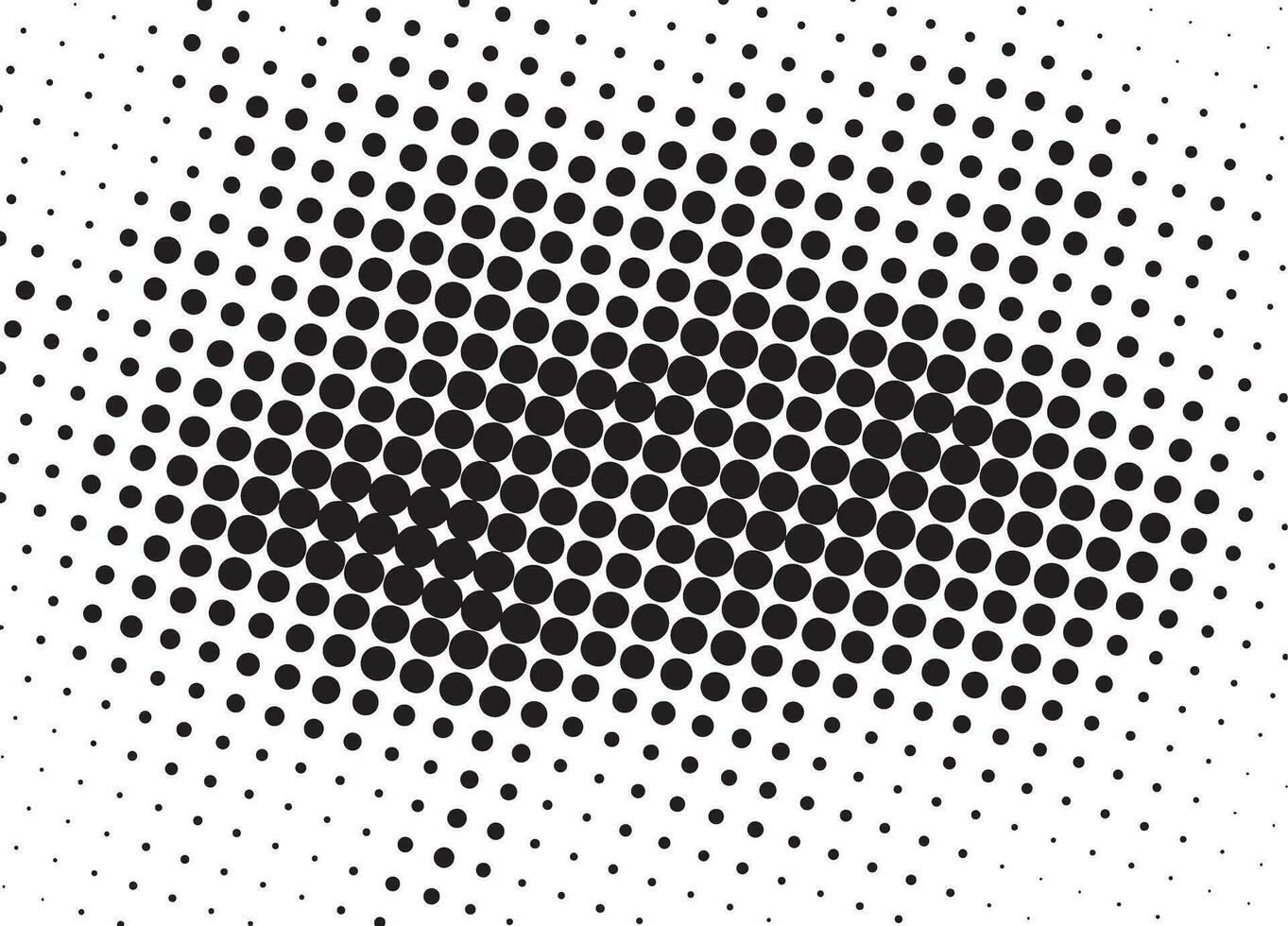 un negro y blanco trama de semitonos punto patrón, negro y blanco trama de semitonos puntos efecto. trama de semitonos efecto vector modelo. circulo puntos aislado en el blanco antecedentes