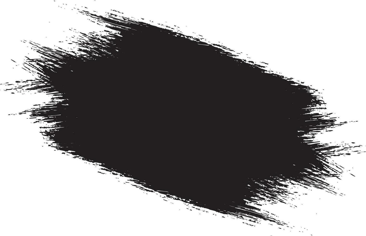 Black and white square brush stroke  frame on white background. Vector illustration. Vector grunge circle. Ink square stroke on white background. Vector grunge circle