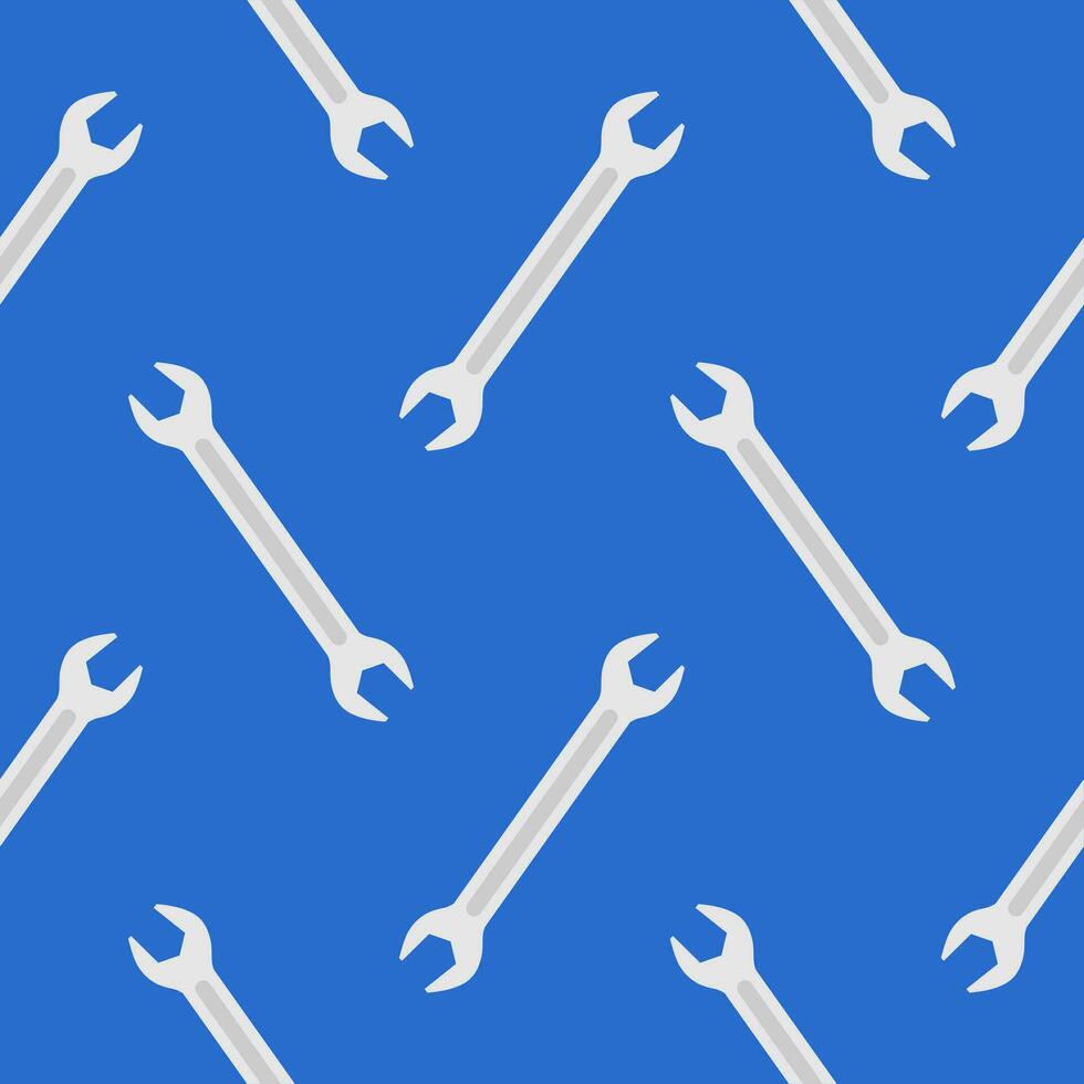 Wrench seamless pattern vector illustration. Suitable for backgrounds, wallpapers, fabrics, textiles, wrapping papers, printed materials, and many more.