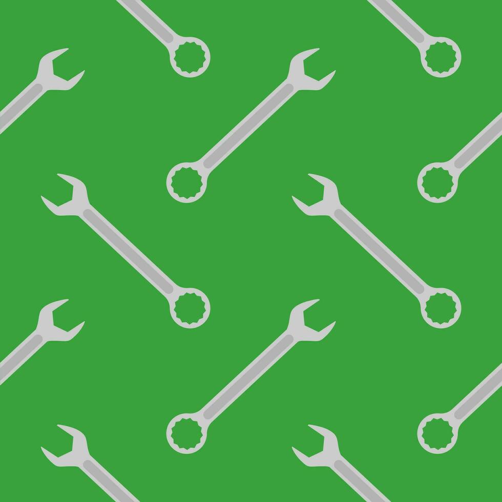 Wrench seamless pattern vector illustration. Suitable for backgrounds, wallpapers, fabrics, textiles, wrapping papers, printed materials, and many more.
