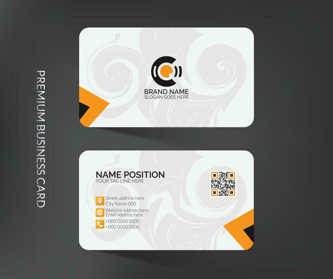 Vector clean business card template design