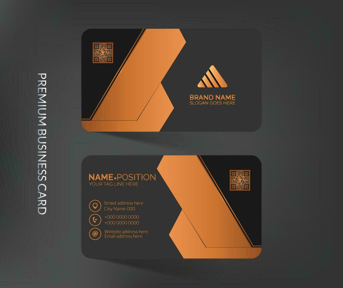 Elegant and luxury business card template design vector