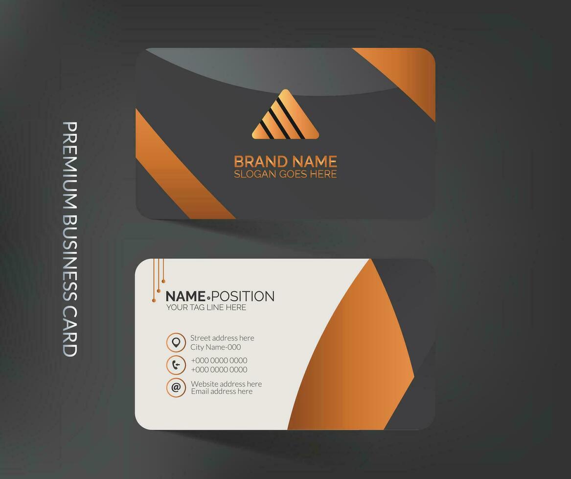 Luxury business card template design vector
