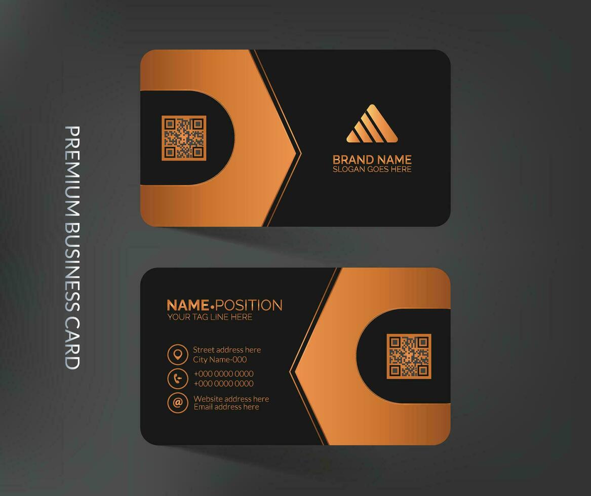 Elegant and luxury business card template design vector