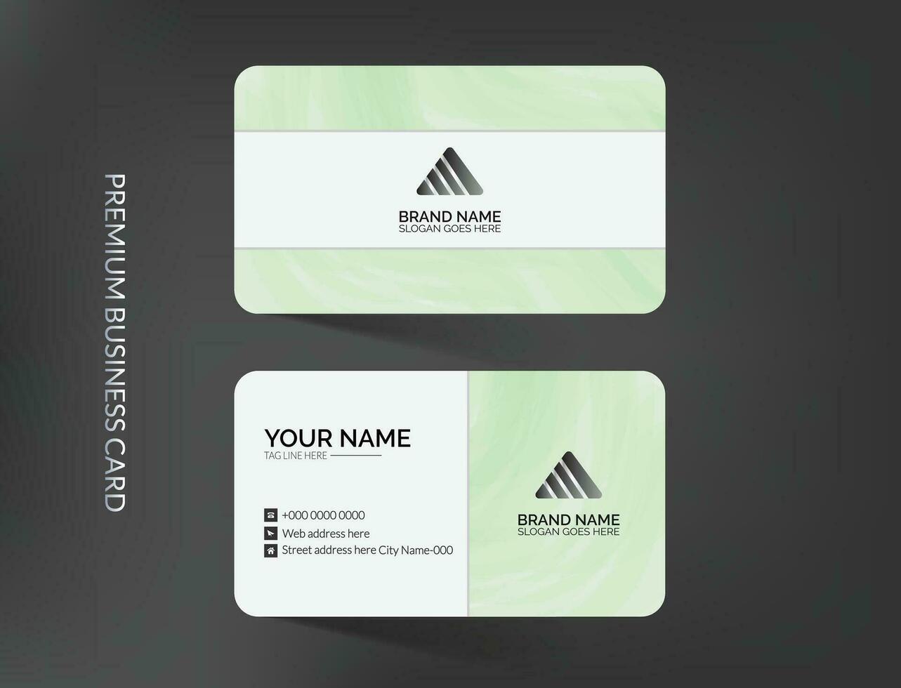 Elegant modern business card template layout vector