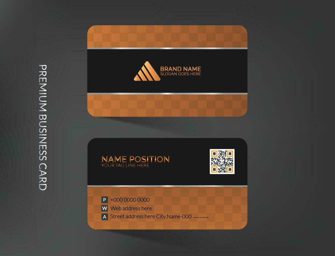 professional luxury business card design vector