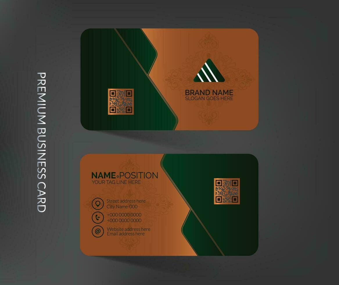 Creative luxury business card template vector