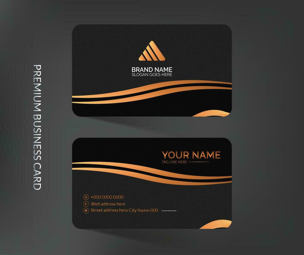 Luxury business card template design vector