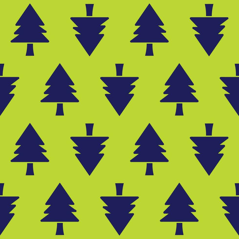 Repeatable vector christmas tree pattern