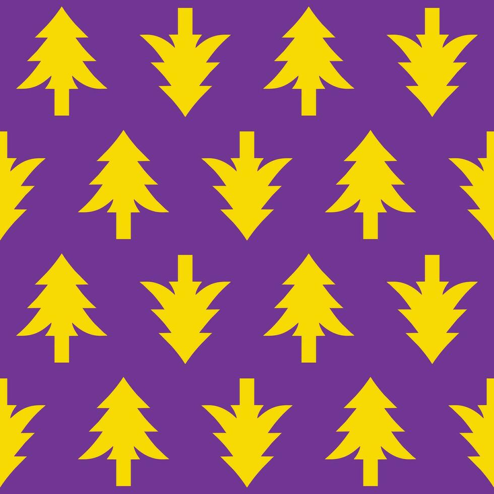 Repeatable vector christmas tree pattern