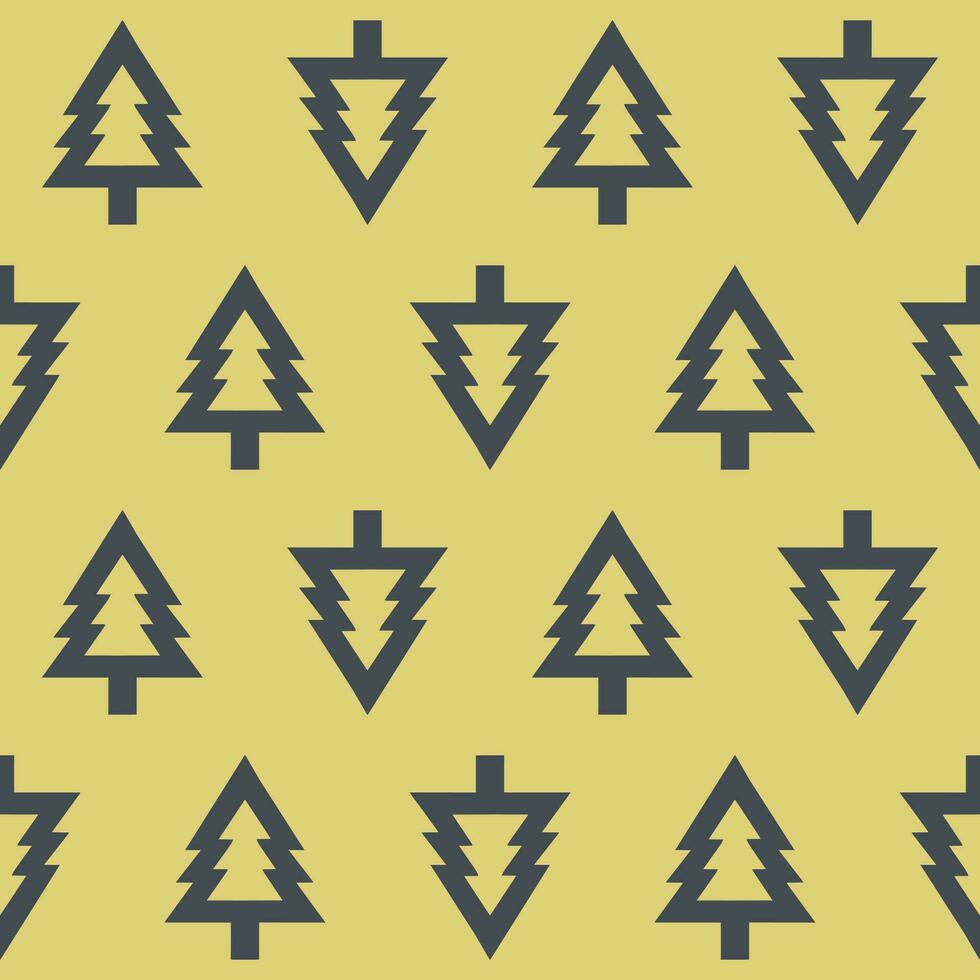 Repeatable vector christmas tree pattern