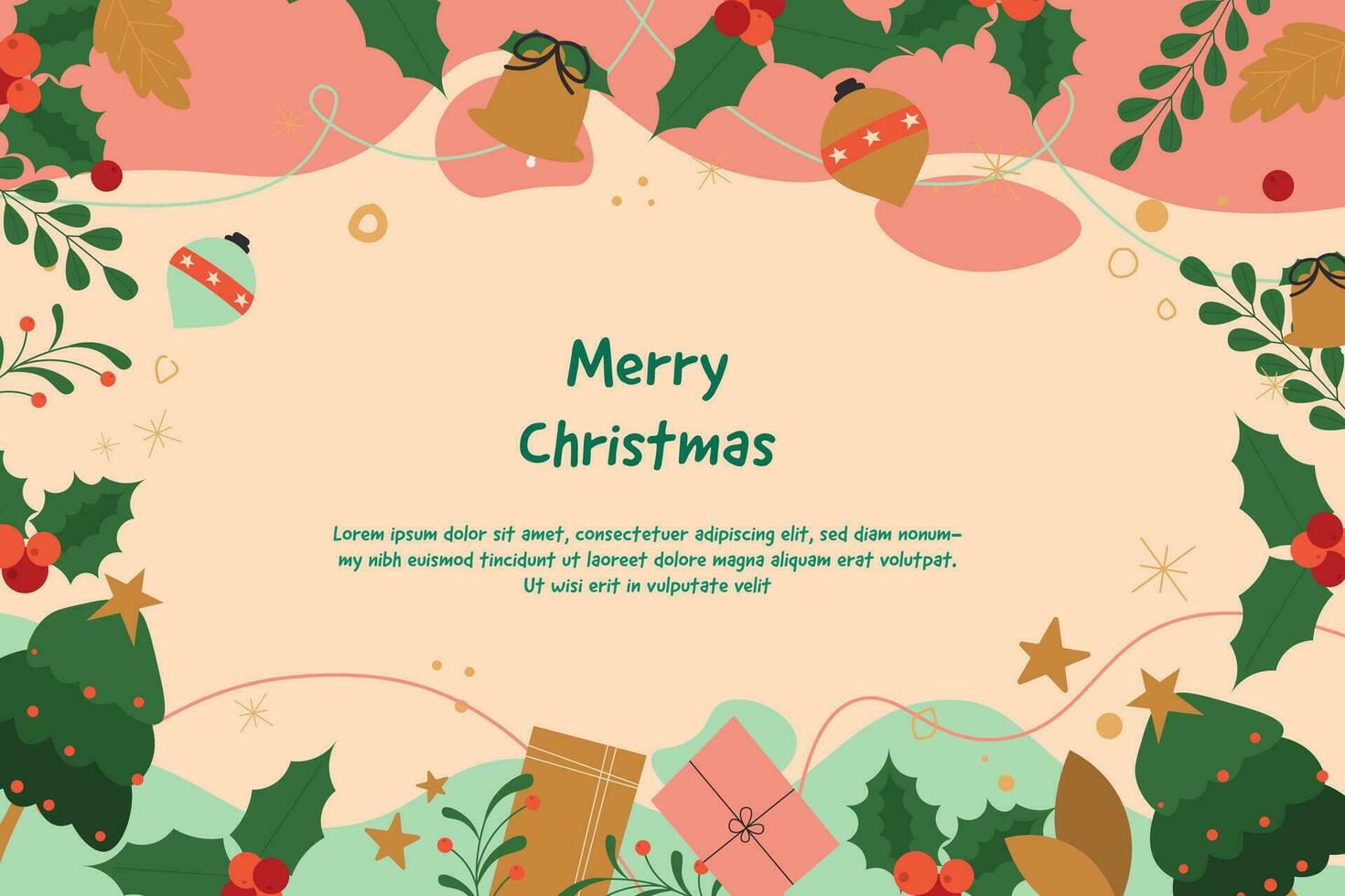 Merry Christmas background. vector