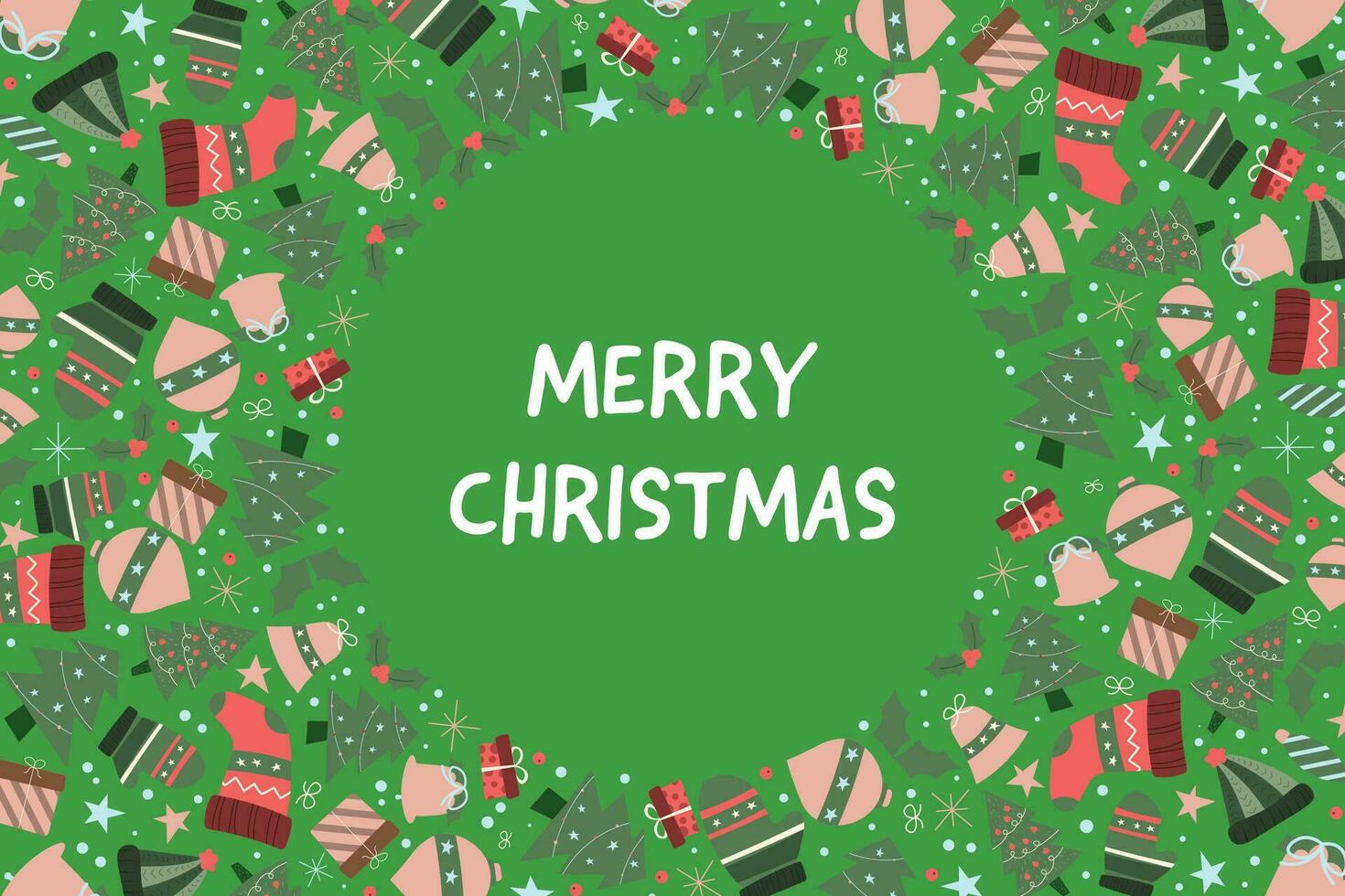 Merry Christmas background. vector
