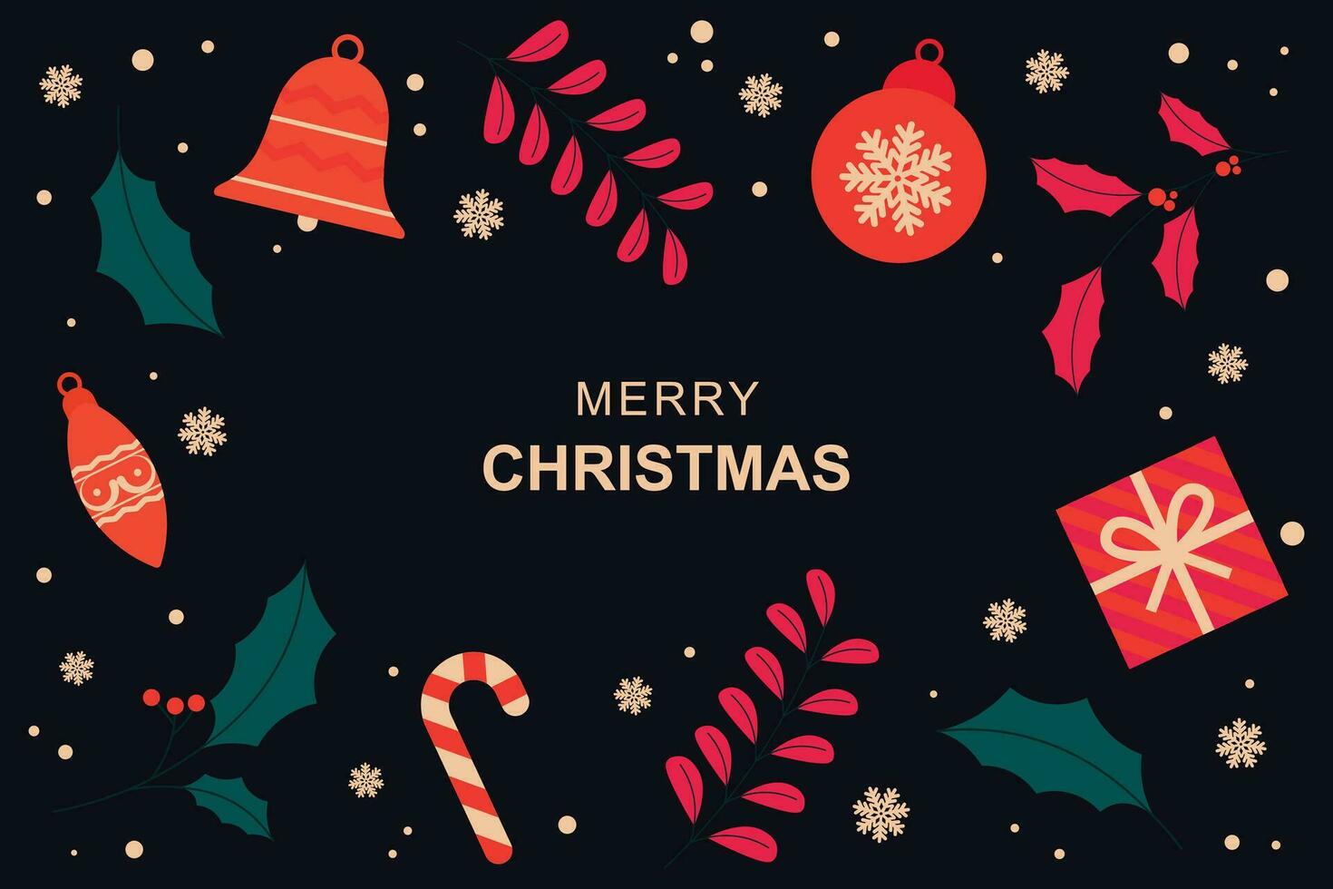 Merry Christmas background. vector