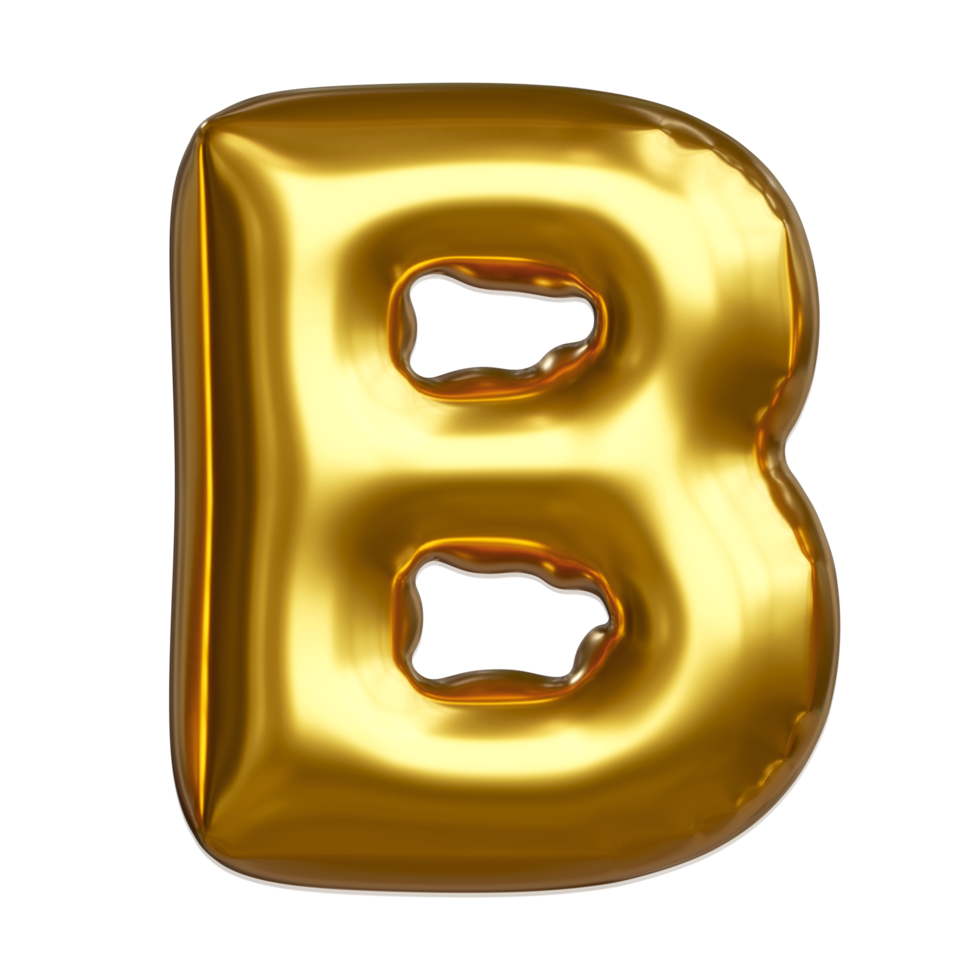Set of golden balloon letters on transparent background. For designing infographics and birthday cards Happy Birthday, New Year and Anniversary Celebration. png