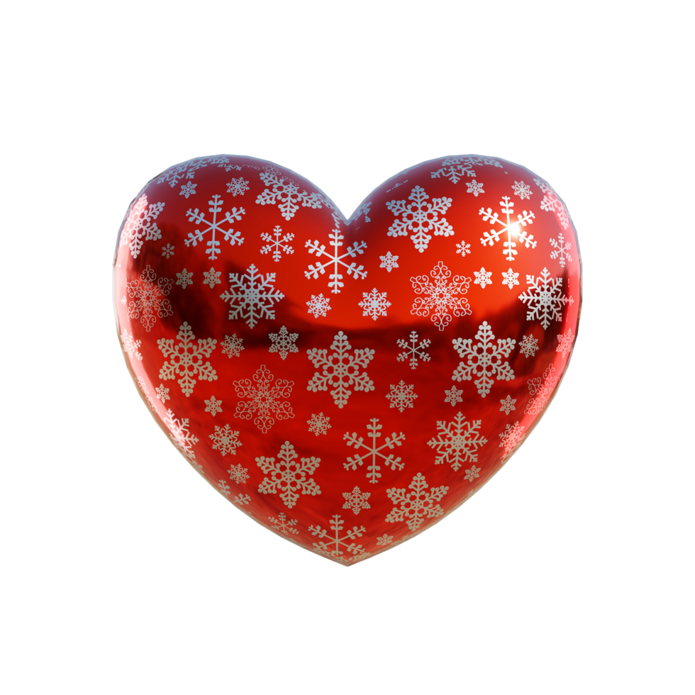 Christmas Red Heart png