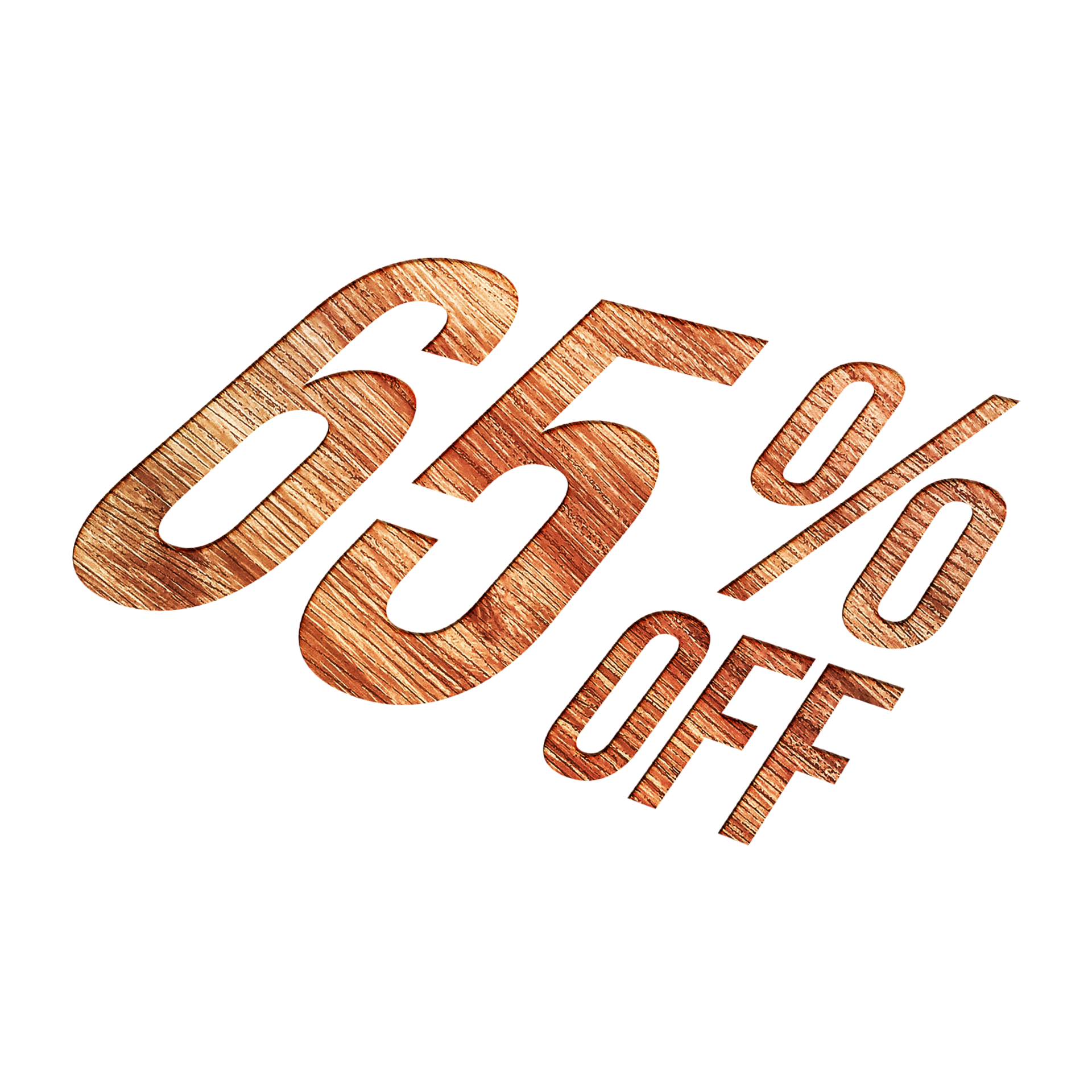 65 Percent Discount Offers Tag With Wooden Engrave Style Design 65-percent-discount-offers-tag-with-wooden-engrave-style-design