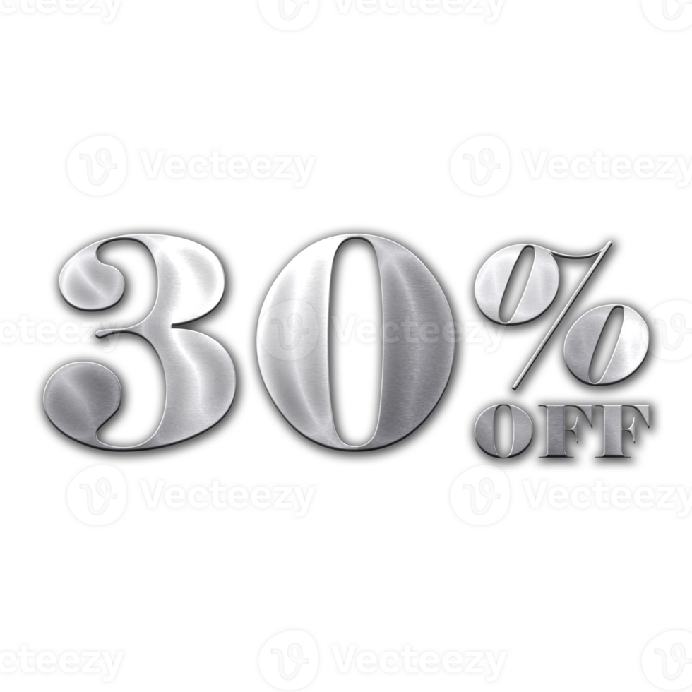 30 per cento sconto offerte etichetta con acciaio stile design png