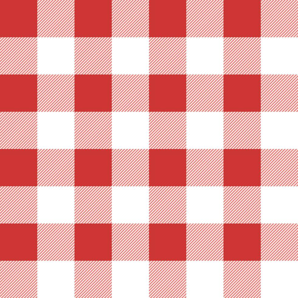 red checkered fabric background Seamless pattern For tablecloths, dresses, mats, cloth vector