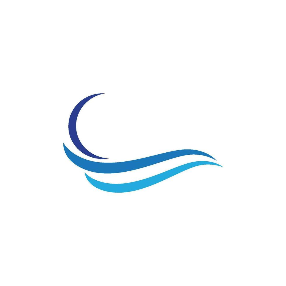 Water wave icon vector