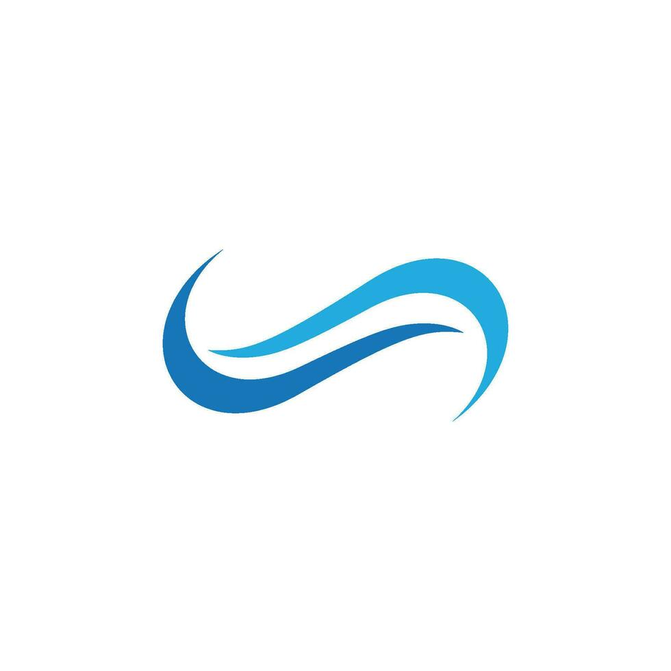 Water wave icon vector