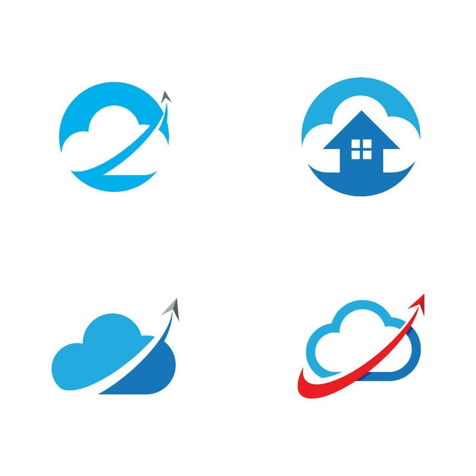 Cloud template vector